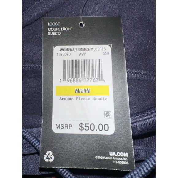 Under Armour Women’s Hoodie Fleece Pullover Size Medium NWT - Picture 8 of 8